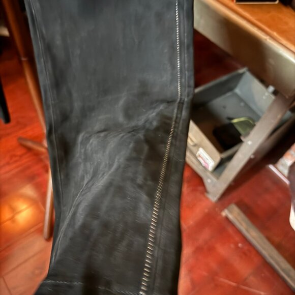 $2198 JOHN VARVATOS "Eton" Lamb Stretch Leather Pants (sz34) - Picture 4 of 14